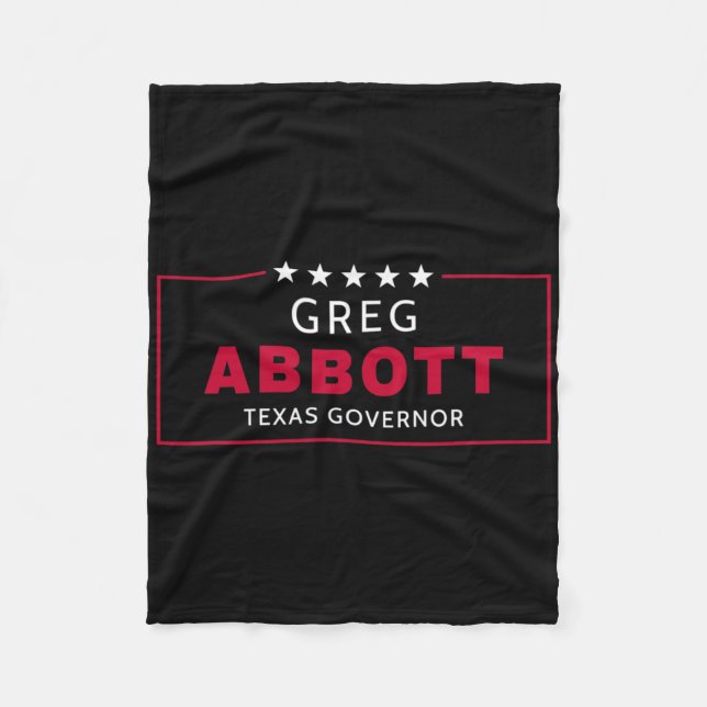 Couverture Polaire Greg Abbott Election Texas Governor Republican Blu (Devant)