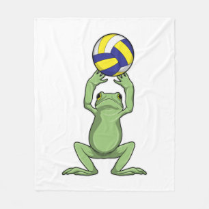 Couverture Polaire Grenouille avec volleyball