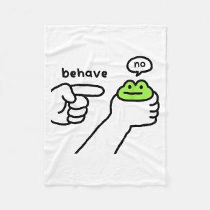 Couverture Polaire Grenouille malhonnête Mème de grenouille drôle Ne 