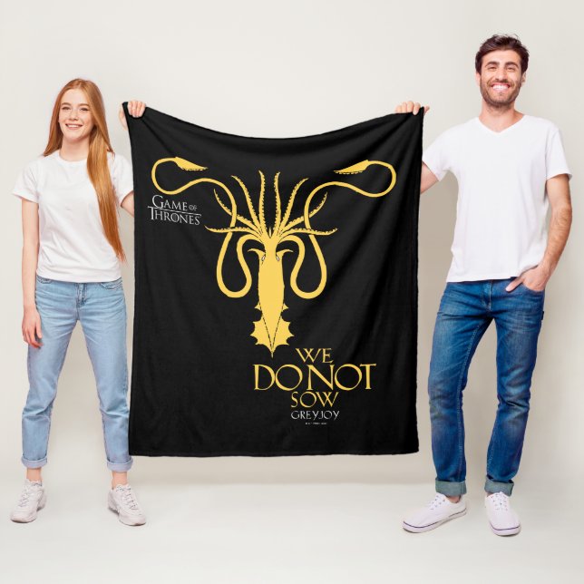 Couverture Polaire Greyjoy Sigil - Nous ne semons pas (En situation)