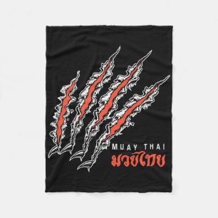 Couverture Polaire Griffe de tigre Muay Thai combat de rue Mma Kickbo