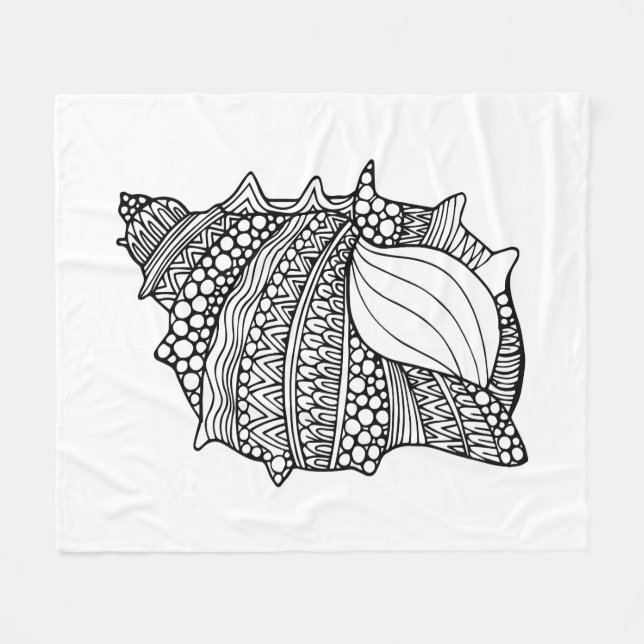 Couverture Polaire Griffonnage inspiré (Devant (Horizontal))