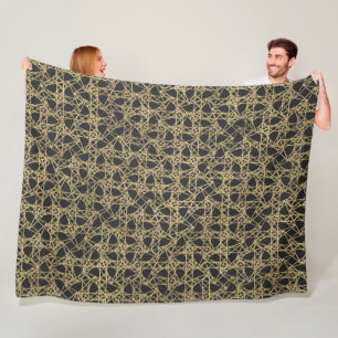Couverture Polaire Griffure dorée Glamour Moderne Élégance Unique