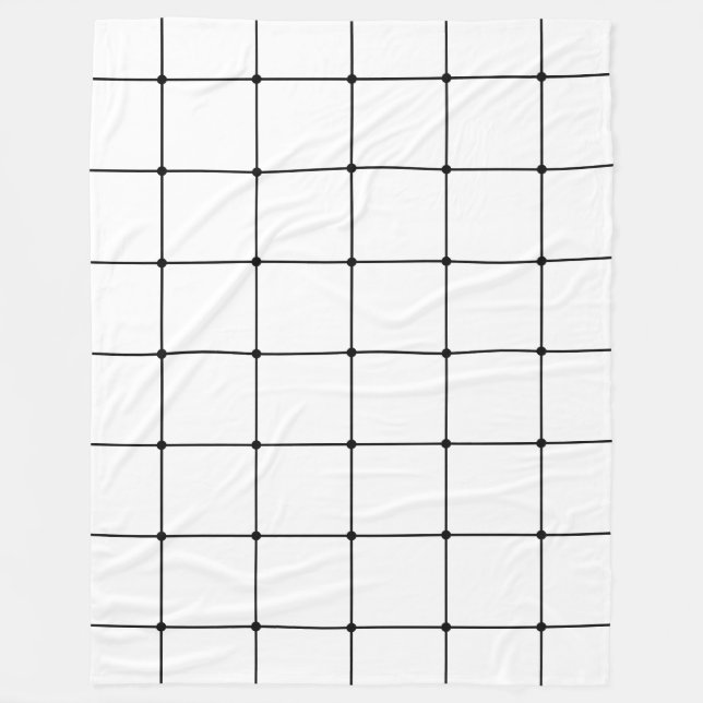 Couverture Polaire Grille 260216 - Noir sur blanc (Devant)