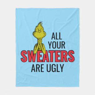 Couverture Polaire Grinch   Tous vos pulls sont laids