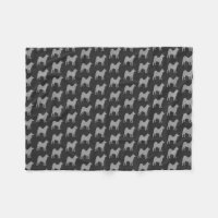 Gris de motif de silhouettes d'Akita
