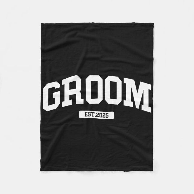 Couverture Polaire Groom Bride 2025 Couples mariés Fiançailles W (Devant)