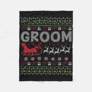 Couverture Polaire Groom Bride Noël Noël Noël Noël Noël Vilain Couple
