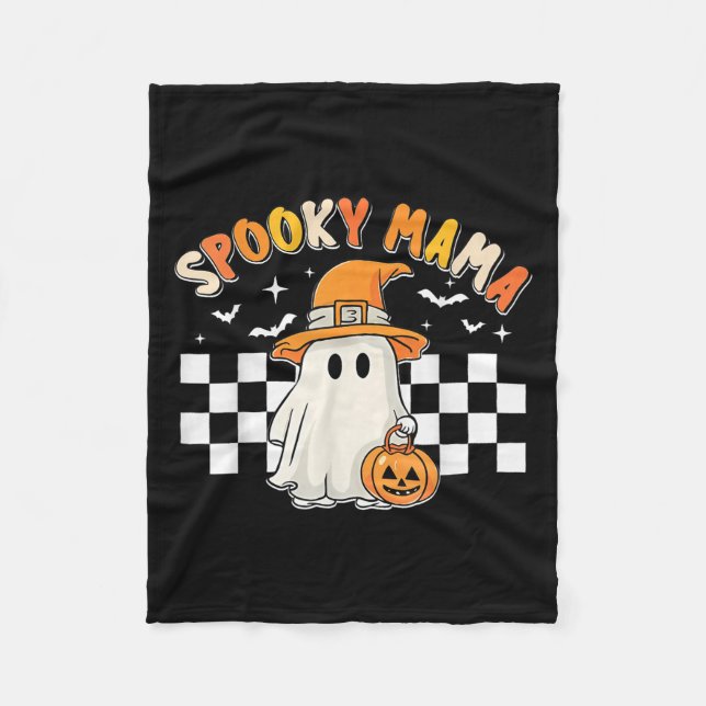 Couverture Polaire Groovy Boo One Soky Mama First Halloween Birthday  (Devant)