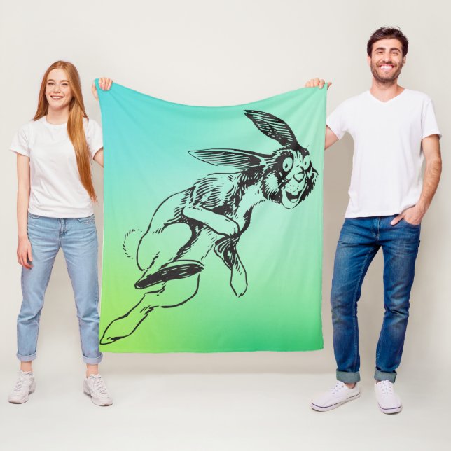 Couverture Polaire Gros lapin Jack Bunny (En situation)