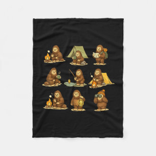 Couverture Polaire Gros pied mignon camping sasquatch plein air rando