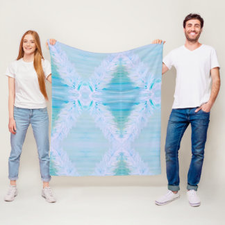 Couverture Polaire Grosse plume blanche