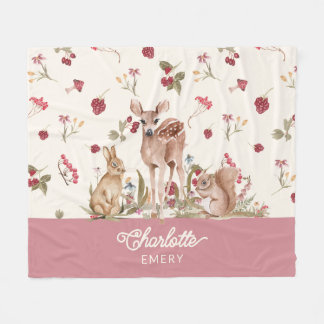 Couverture Polaire Grotte en bois de Whimsical Floral Babal Nursery