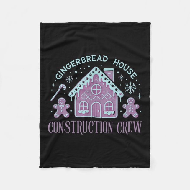 Couverture Polaire Groupe Gingerbread Maison Crew Noël Noël Cookie (Devant)