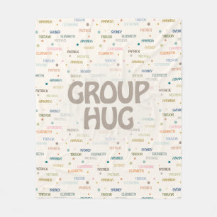Couverture Polaire Groupe Hug Multiples 5-7 Noms Obtenir Bonne Sympat