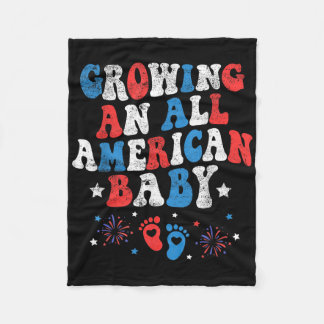 Couverture Polaire Growing An American Baby 4th Of July Pregnancy Ann