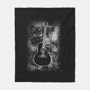 Couverture Polaire Grunge Guitare Graphiste Guitariste Rock Musicien 