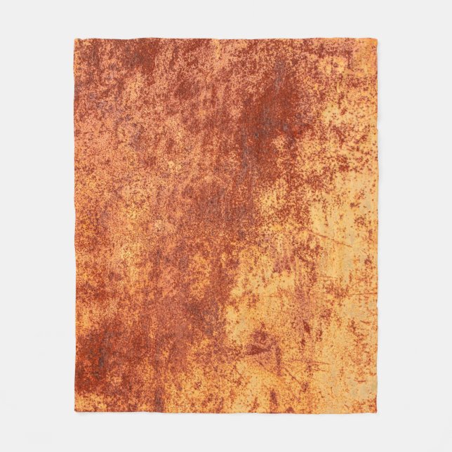 Couverture Polaire Grunge rouillé texture métallique, rouille et fini (Devant)