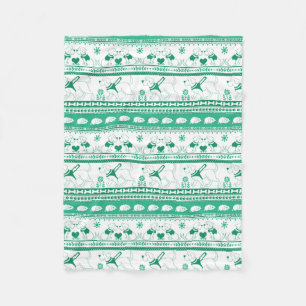 Couverture Polaire Guide Chien Tale Labs Motif - Vert -