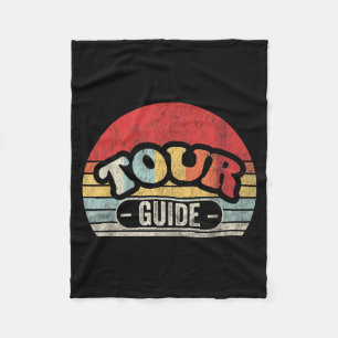 Couverture Polaire Guide touristique rétro Graphique vintage 70s 80s