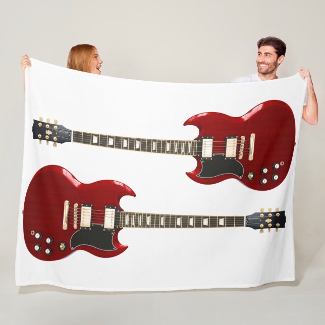 COUVERTURE POLAIRE GUIDES ROCK ROUGE (En situation)