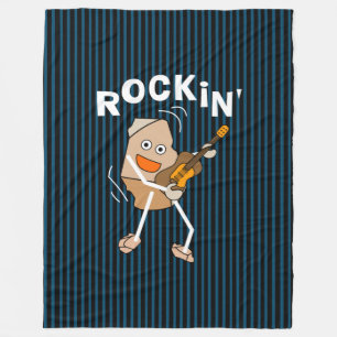 Couverture Polaire Guitare de Rockin
