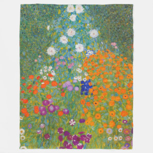 Couverture Polaire Gustav Klimt - Jardin des fleurs