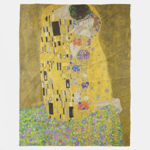Couverture Polaire Gustav Klimt - Le baiser