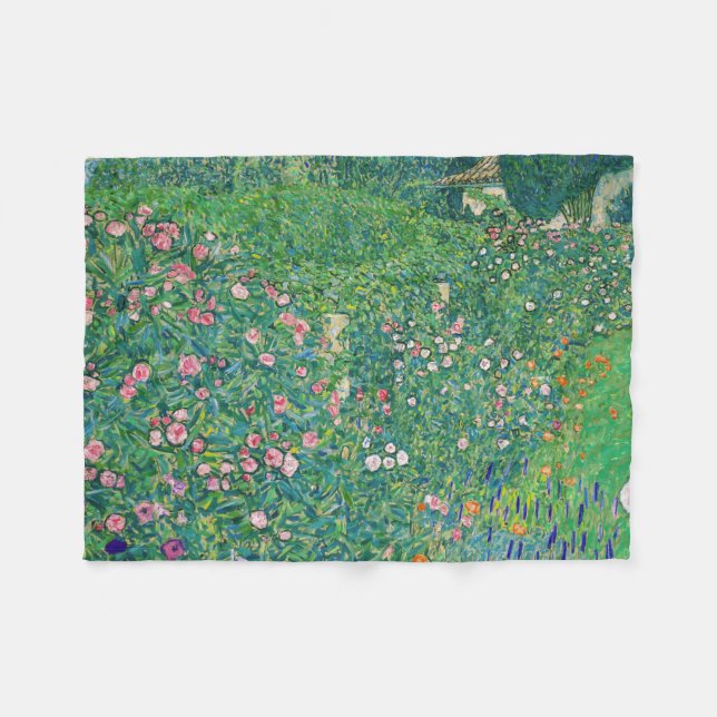 Couverture Polaire Gustav Klimt - Paysage du jardin italien (Devant (Horizontal))