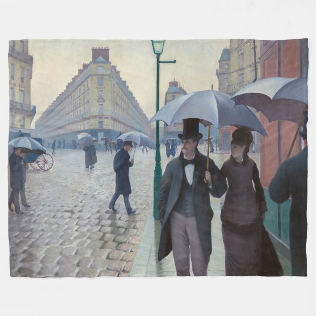 Couverture Polaire Gustave Caillebotte - Paris Street ; Rainy Day (Devant (Horizontal))