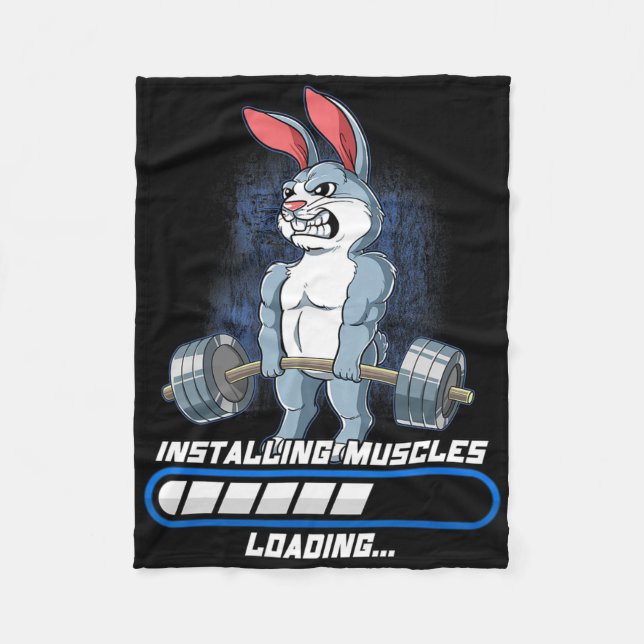 Couverture Polaire Gym Bodybuilding Installing Muscles  (Devant)