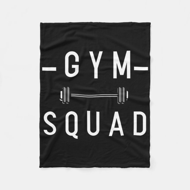 Couverture Polaire Gym Squad Bodybuilding Citation Motivationnelle Gy (Devant)