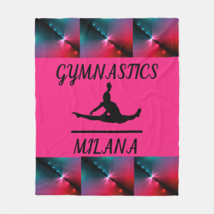 Couverture Polaire GYMNASTICS FLEECE BLANKET avec nom personnalisé.