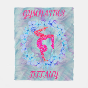 Couverture Polaire GYMNASTICS FLEECE BLANKET avec nom personnalisé.