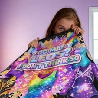 Couverture Polaire Gymnastics Girl Too Many Leos? I Don't Think So