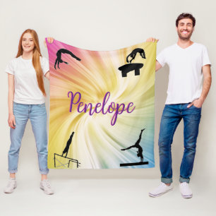 Couverture Polaire Gymnastique arc-en-ciel