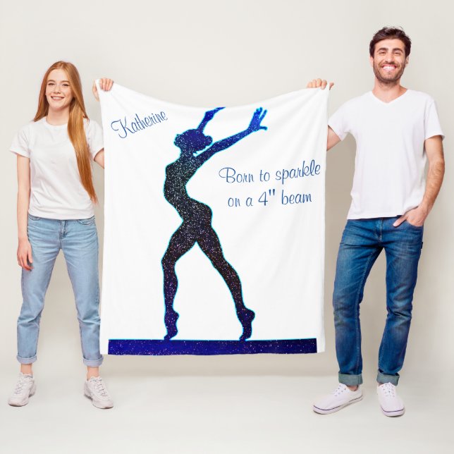 Couverture Polaire Gymnastique Né à Parkle Balance Beam Fleece Bla (En situation)