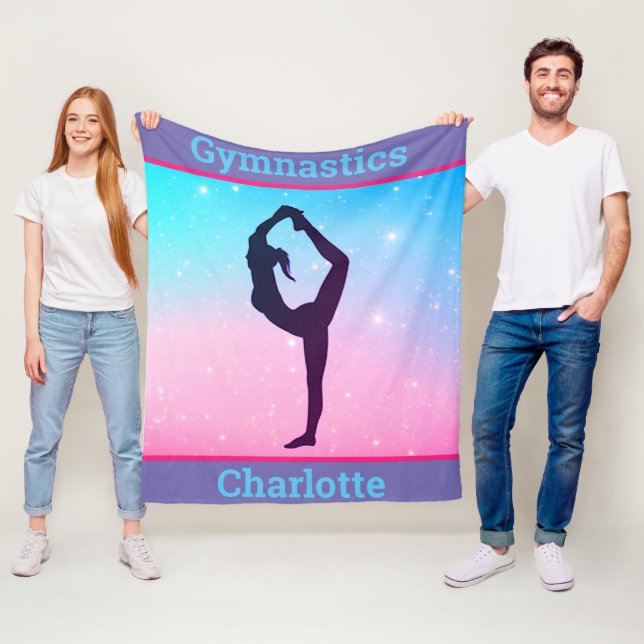 Couverture Polaire Gymnastique Scorpion Pastel Fleece Blanket (En situation)