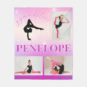 Couverture Polaire Gymnastique violet Magenta Gradient 3 Photo person