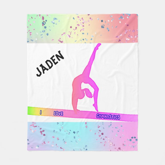 COUVERTURE POLAIRE GYNASTICS BLANKET PERSONNALISÉ! (Devant)