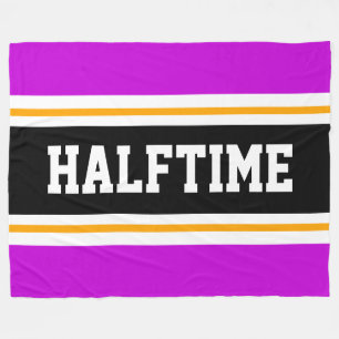 Couverture Polaire HALFTIME Bright Rose Black White Racing Stripes