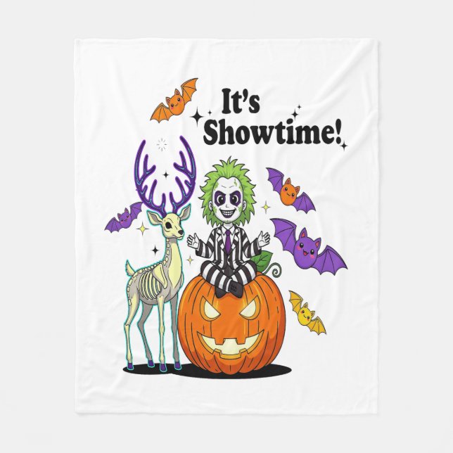 Couverture Polaire Halloween amusant à Showtime (Devant)