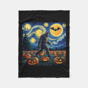 Couverture Polaire Halloween Bigfoot Starry Night Van Gogh