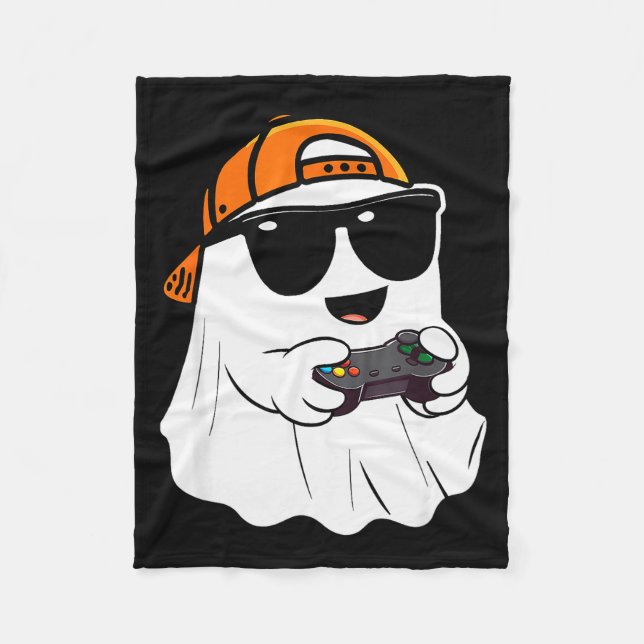 Couverture Polaire Halloween Boys Kids Ghost Gamer Y Costume Gaming M (Devant)