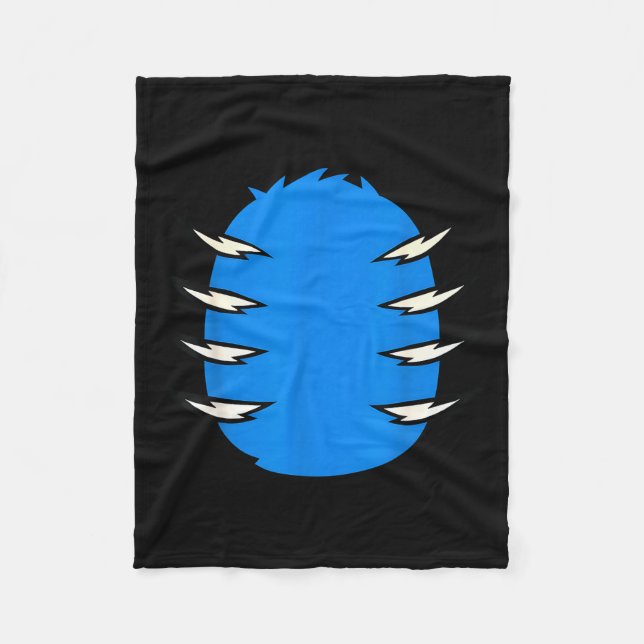 Couverture Polaire Halloween Costume Funny Blue Tiger Diy Group Match (Devant)