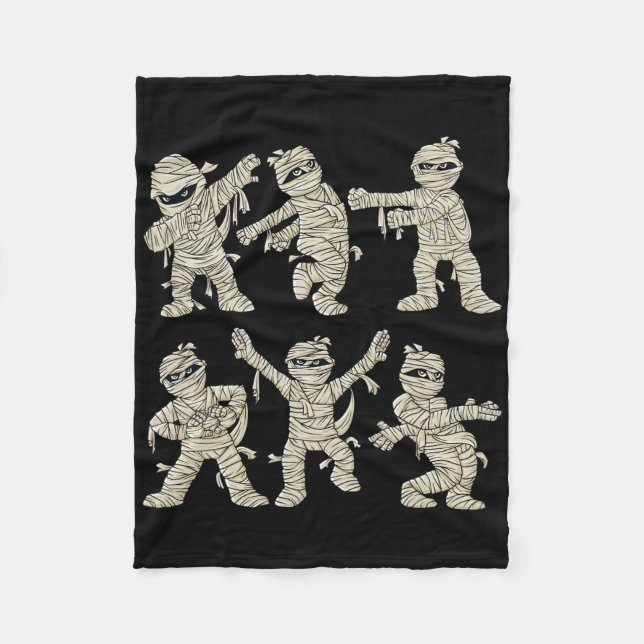 Couverture Polaire Halloween Danser Maman Dance Challenge Garçons Fil (Devant)