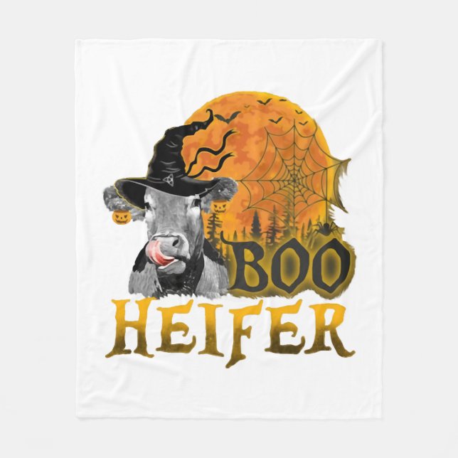 Couverture Polaire Halloween de la vache (Devant)