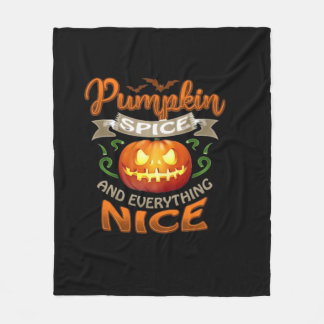 Couverture Polaire Halloween épices Citrouilles Tout Nice Jack-O'-La