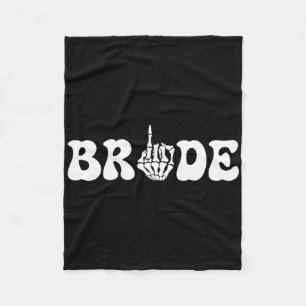 Couverture Polaire Halloween mariée Mariage Groom Skeleton Couple Mat