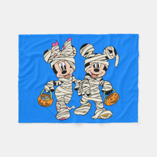 Couverture Polaire Halloween Mummy Mickey & Minnie